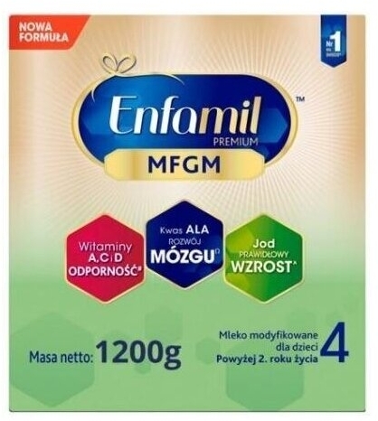 Enfamil Premium MFGM 4 Mleko modyfikowane dla dzieci 1200 g