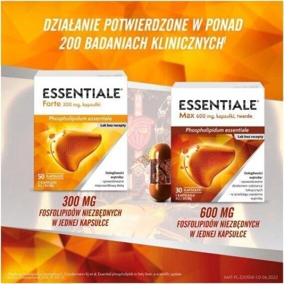 Essentiale forte 0,3 g 50 kapsułek