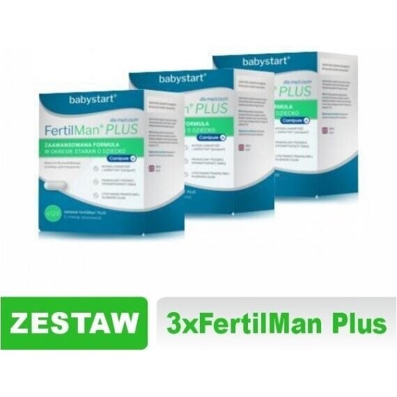 FERTILMAN PLUS Zestaw: 3x120 kapsułek