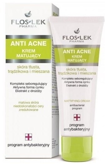 FLOS-LEK ANTI ACNE Krem matujący 50 ml