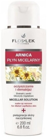 FLOS-LEK ARNICA Płyn micelarny do demakijażu naczynkowej 200 ml