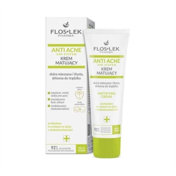 FLOS-LEK Anti Acne 24h System krem matujący 50 ml