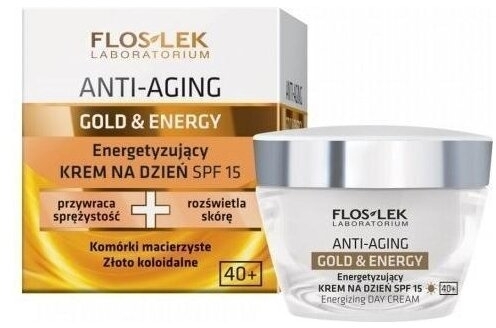 FLOS-LEK Anti-Aging GOLD & ENERGY SPF15 Energetyzujący krem na dzień 50 ml