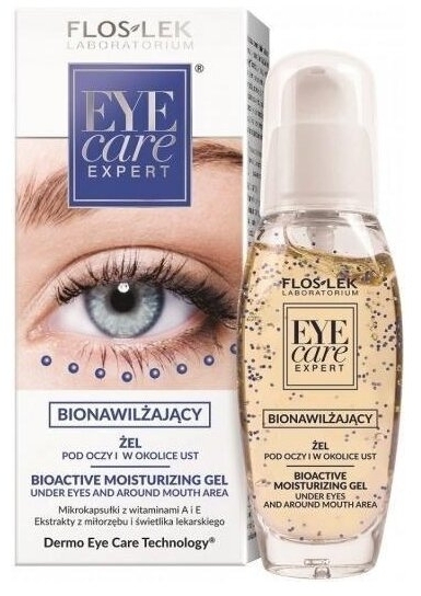 FLOS-LEK EYE CARE EXPERT Żel nawilżający pod oczy i okolice ust z witaminą A+E BioActive 30 ml