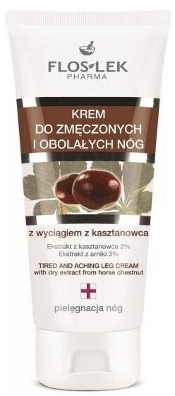 FLOS-LEK Krem do zmęczonych i obolałych nóg z wyciągiem z kasztanowca 75 ml
