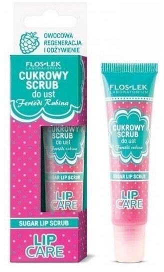 FLOS-LEK Lip Care Cukrowy scrub do ust Fertodi rubina 14 g