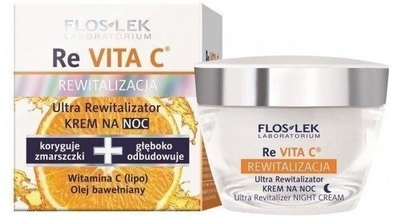 FLOS-LEK REVITA C Ultra Rewitalizator Krem na noc 40+ 50 ml