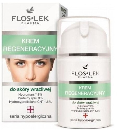FLOS-LEK SERIA HYPOALERGICZNA Krem regeneracyjny do skóry wrażliwej 50 ml