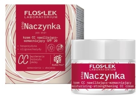 FLOS-LEK STOP NACZYNKA Krem CC nawilżająco - wzmacniający SPF 20 na dzień 50 ml