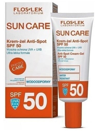 FLOS-LEK SUN CARE Krem-Żel Anti-Spot SPF50 30 ml