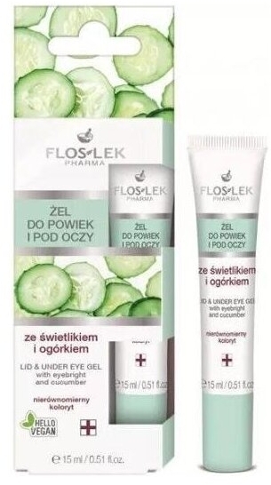 FLOS-LEK Żel pod oczy świetlik i ogórek 15