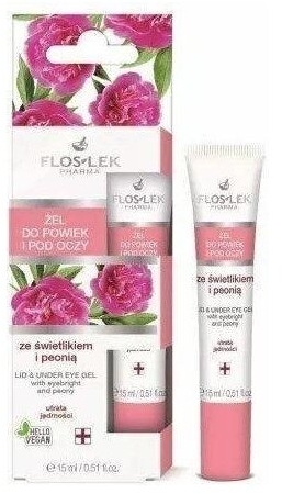FLOS-LEK Żel pod oczy ze świetlik i peonia