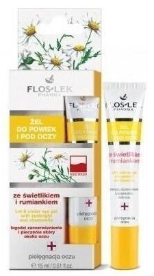 FLOS-LEK Żel ze świetlikiem i rumiankiem 15 ml