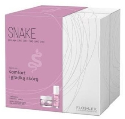 FLOS-LEK Zestaw SNAKE Essenza Reduktor wieku + krem konturujący na dzień 50 ml