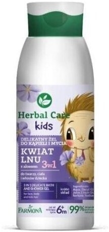 Farmona Herbal Care Kids Delikatny Żel do kąpieli i mycia 3w1 dla dzieci 400 ml