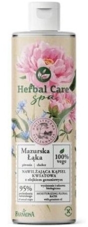 Farmona Herbal Care SPA Nawilżająca kąpiel kwiatowa MAZURSKA ŁĄKA z olejkiem geraniowym, 400 ml