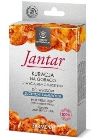 Farmona Jantar Kuracja na gorąco z wyciągiem z bursztynu do włosów suchych i łamliwych