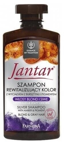 Farmona Jantar Szampon rewitalizujący kolor, włosy blond i siwe 330 ml