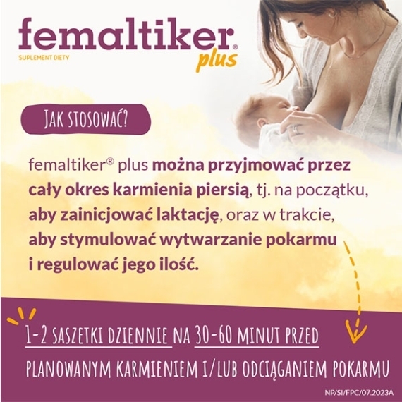 Femaltiker plus smak czekoladowy 12 saszetek