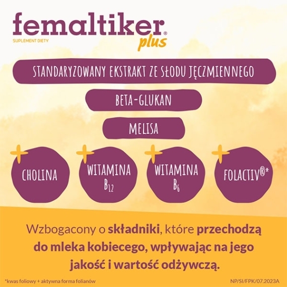 Femaltiker plus smak karmelowy 12 saszetek