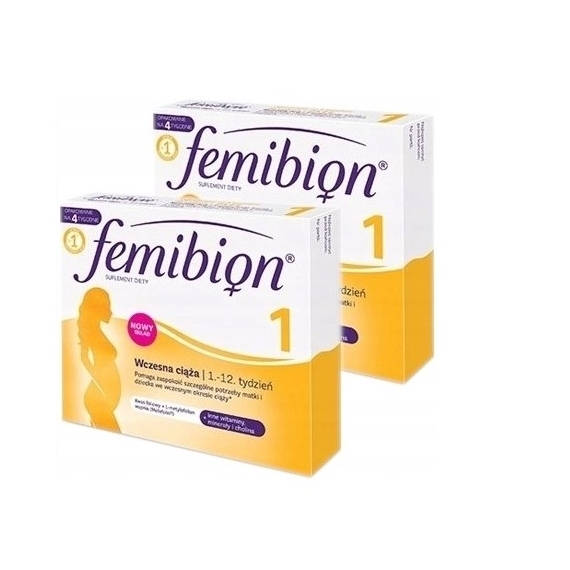 Femibion 1 Wczesna ciąża 28 tabletek Wielopak x2
