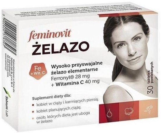 Feminovit Żelazo 30 tabletek