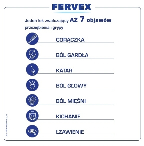 Fervex o smaku cytrynowym 12 saszetek