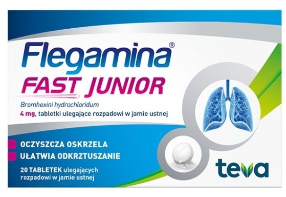 Flegamina Fast Junior 20 tabletek