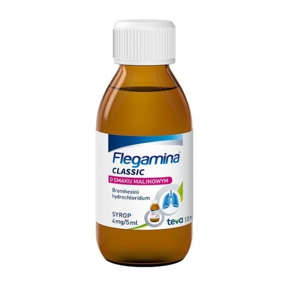 Flegamina o smaku malinowym syrop 120 ml