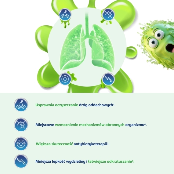 Flegamina o smaku miętowym bez cukru 120 ml