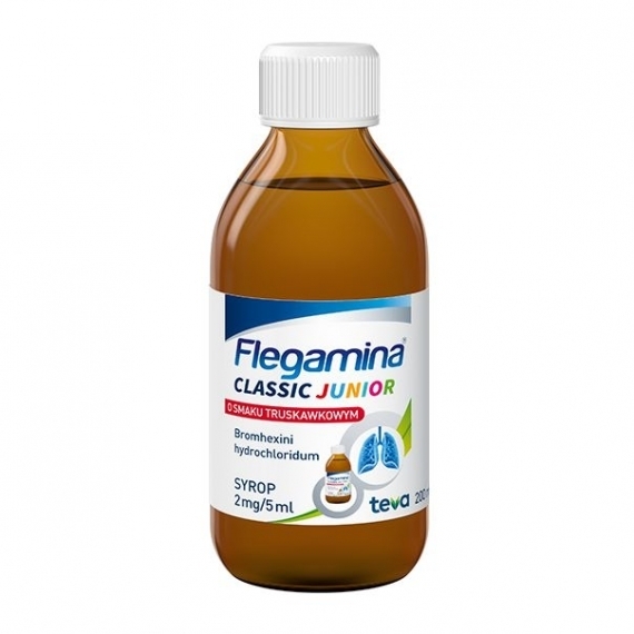 Flegamina o smaku truskawkowym syrop 200 ml