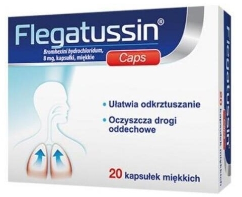 Flegatussin Caps 8mg 20 kapsułek