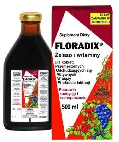 Floradix żelazo i witaminy płyn 500 ml