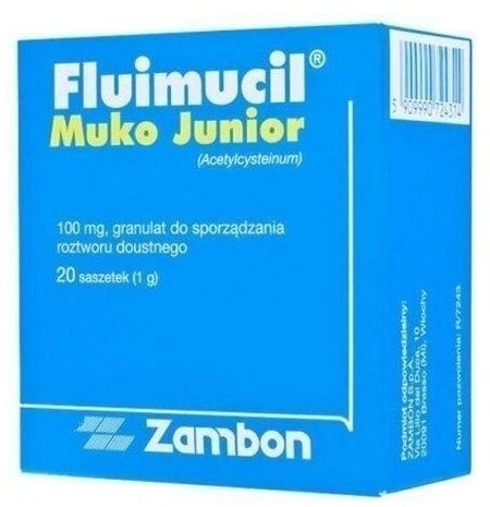 Fluimucil Muko Junior 20 saszetek