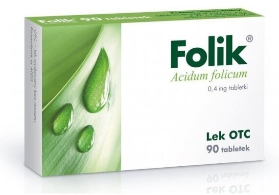 Folik 0,4 mg 90 tabletek