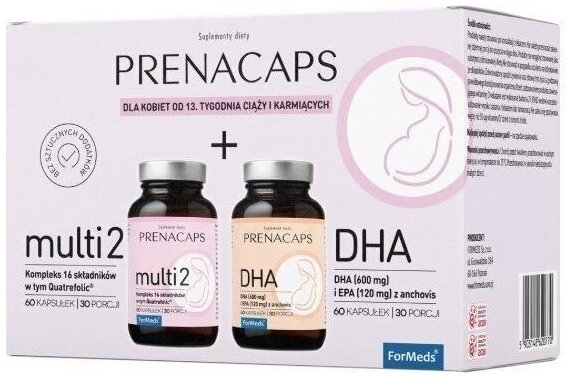 ForMeds Prenacaps Multi2 + DHA 60 kapsułek+ 60 kapsułek