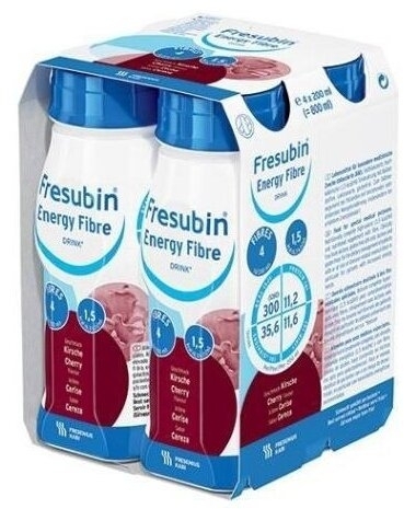 Fresubin Energy Fibre DRINK smak wiśniowy 4 butelki