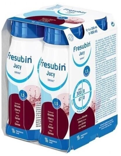 Fresubin jucy DRINK o smaku wiśniowym 4 x 200 ml