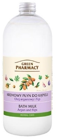 GREEN PHARMACY Kremowy Płyn do kąpieli olej arganowy i figi 1 l