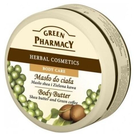 GREEN PHARMACY Masło do ciała Masło shea i Zielona Kawa 200 ml
