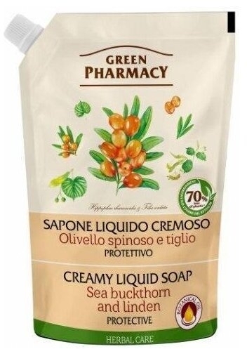 GREEN PHARMACY Mydło w Płynie Rokitnik Zapas 460ml