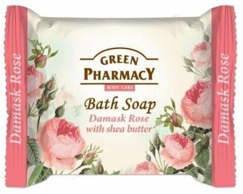 GREEN PHARMACY Mydło w kostce róża damasceńska i masło shea 100g