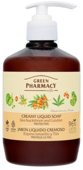 GREEN PHARMACY Mydło w płynie Rokitnik i Lipa 460 ml