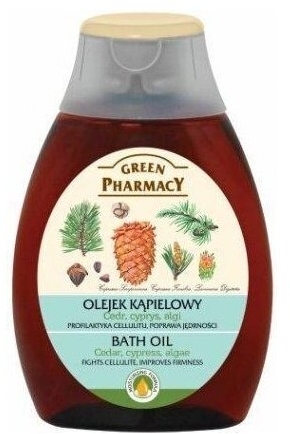 GREEN PHARMACY Olejek kąpielowy Cedr, cyprys i algi 250ml