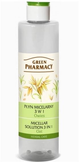 GREEN PHARMACY Płyn micelarny 3 w 1 z ekstraktem z owsa 250 ml