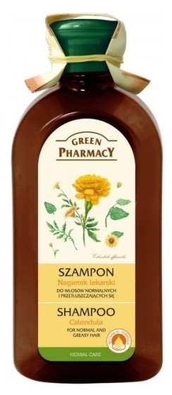GREEN PHARMACY Szampon do włosów normalnych i przetłuszczających się Nagietek 350 ml