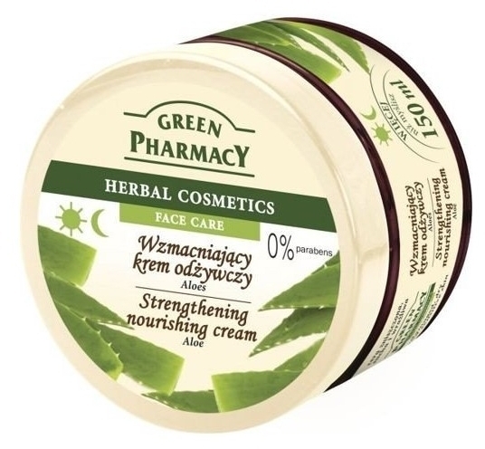 GREEN PHARMACY Wzmacniający krem odżywczy z aloesem do twarzy 150ml