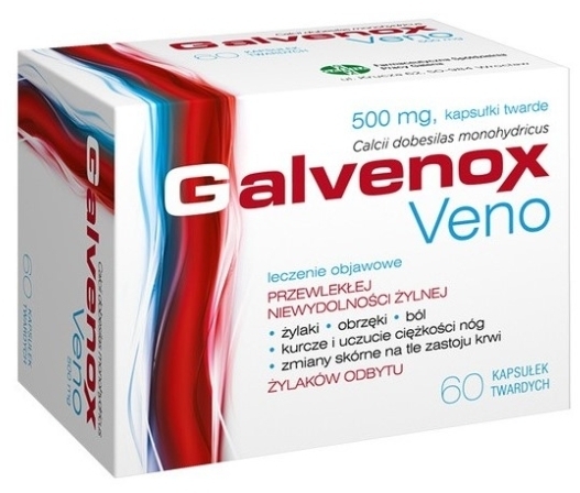 Galvenox Veno 500 mg 60 kapsułek