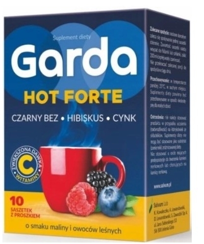 Garda Hot Forte malina owoce leśne 10 saszetek