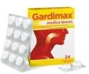 Gardimax medica lemon 24 tabletki do ssania